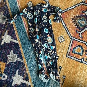 posh peanut evil onesie blue 9-12 months